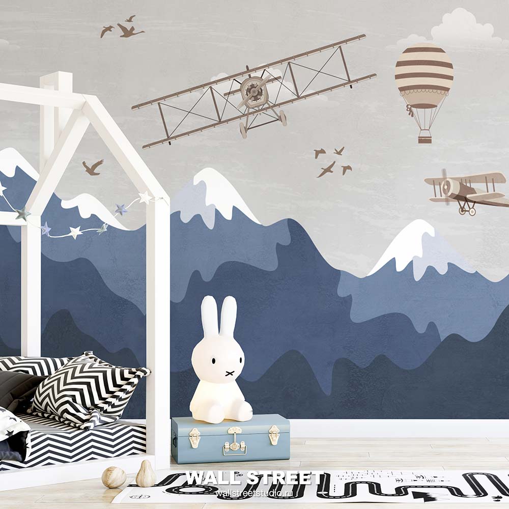 Детские фотообои и фрески из коллекции «BIG LITTLE» Wall Street!