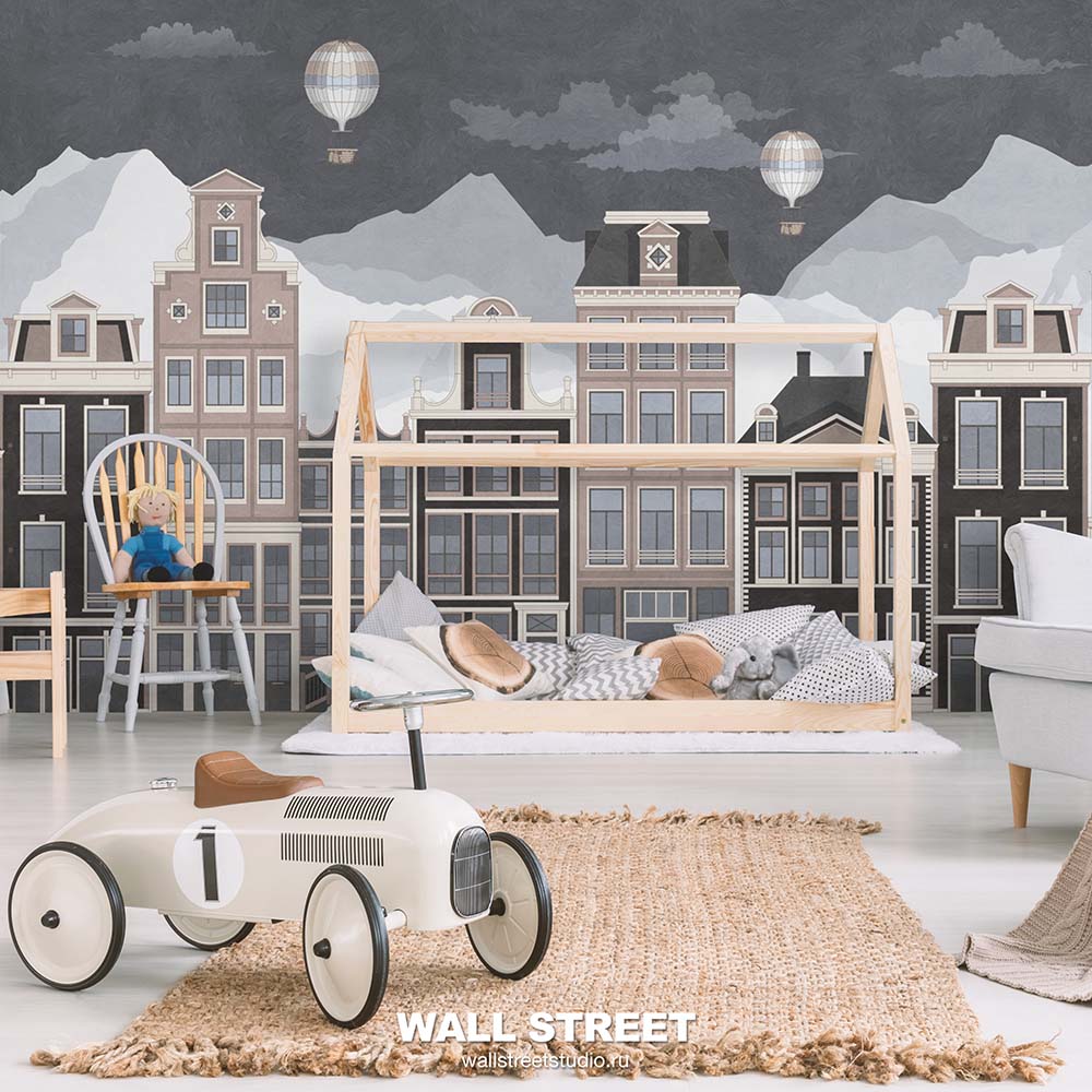 Детские фотообои и фрески из коллекции «BIG LITTLE» Wall Street!