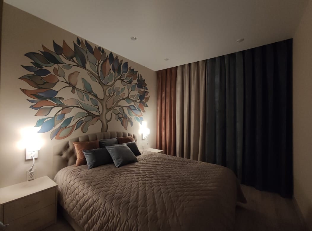 Наша талантливая покупательница Наталья поделилась фотографиями своей спальни!