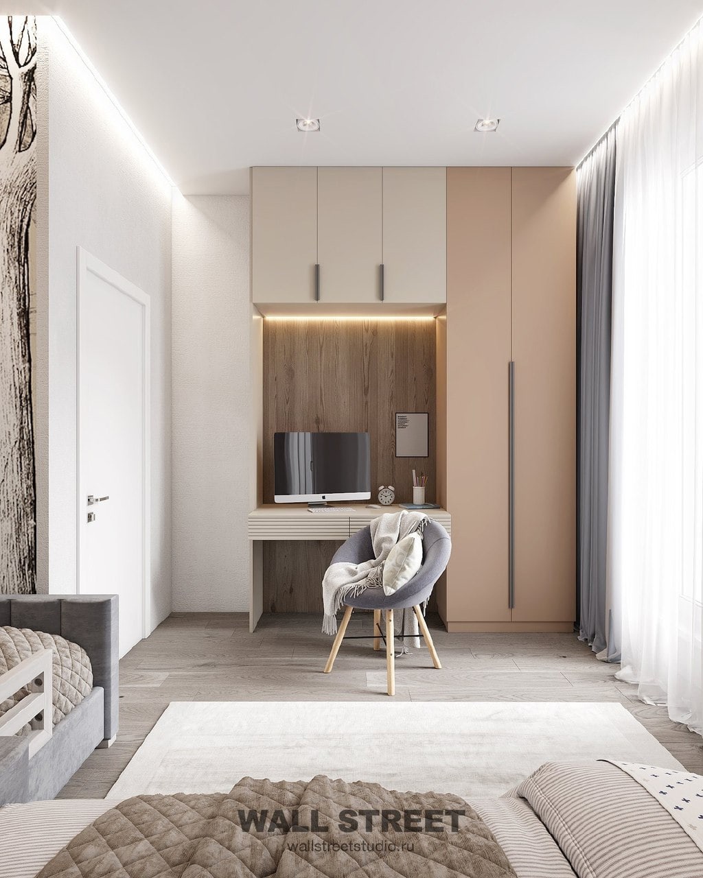 Монохромный сюжет для детской