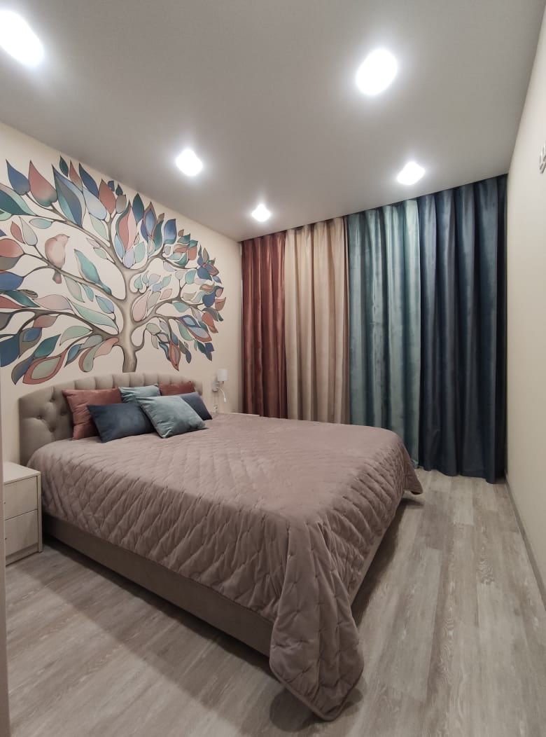 Наша талантливая покупательница Наталья поделилась фотографиями своей спальни!