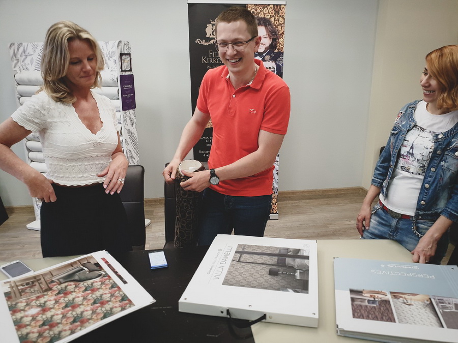 Представители бельгийской фабрики Grandeco у нас в гостях