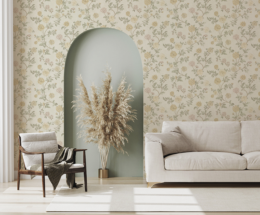 Коллекция обоев Satin Flowers от итальянской фабрики Zambaiti Parati