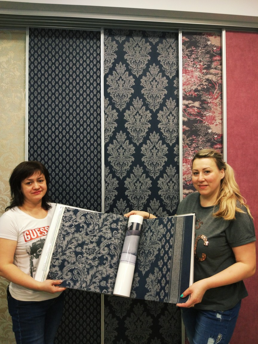 Благодарим за поклейку обоев Жаркову Елену и Султанову Марину!