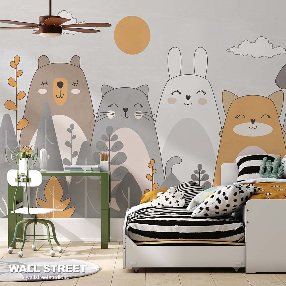 Детские фотообои и фрески из коллекции «BIG LITTLE» Wall Street!