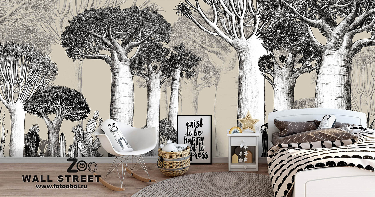 Фотообои и фрески из коллекции «ZOO» Wall Street!